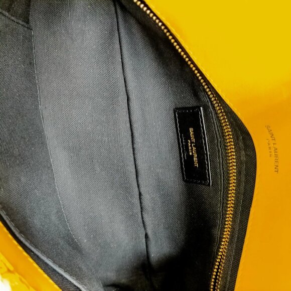 Saint Laurent Shoulder Bag Yellow Straw 995-070325 - Picture 11 of 13